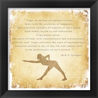Yoga is a Perfect Science Framed Print