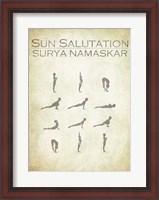 Framed Sun Salutation Chart
