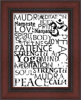 Framed Yoga Words