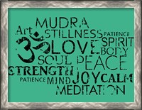 Framed Yoga Words