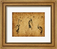 Framed Kokopelli Jamming