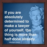 Framed Lincoln Lawyer Quote
