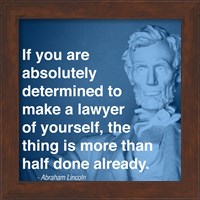 Framed Lincoln Lawyer Quote