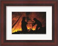 Framed Firefighter Hero Quote