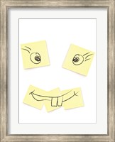 Framed Post- It Smiley Face