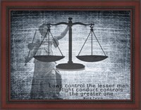 Framed Justice Law Mark Twain Quote