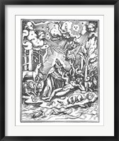 Framed Holbein Dance of  Death I