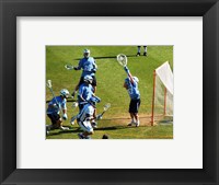 Framed Lacrosse Goalie