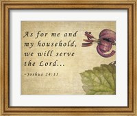 Framed My Household Serves the Lord