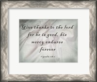 Framed Give Thanks to the Lord