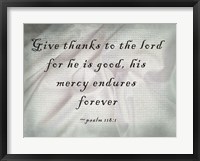 Framed Give Thanks to the Lord