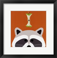 Framed Peek-a-Boo Raccoon