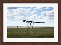 Framed Dinosaur Sculpture