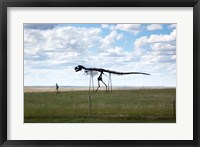 Framed Dinosaur Sculpture