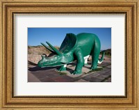 Framed Triceratops Sculpture