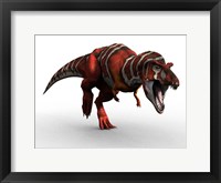 Framed T Rex Charge