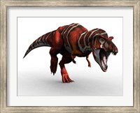 Framed T Rex Charge