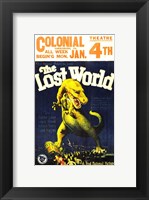 Framed Lost World Film Poster, 1925