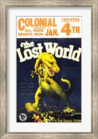 Framed Lost World Film Poster, 1925