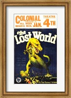 Framed Lost World Film Poster, 1925