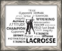 Framed Lacrosse Text