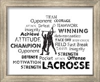 Framed Lacrosse Text