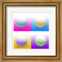Framed Volleyball Pop Squares