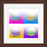 Framed Volleyball Pop Squares