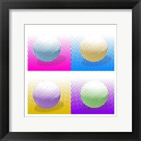 Framed Volleyball Pop Squares