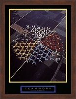 Framed Teamwork - Skydivers