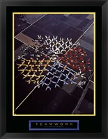 Framed Teamwork - Skydivers