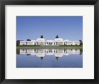 Framed Building on the waterfront, Parliament House, Canberra, Australia