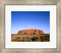 Framed Rock formation on a landscape, Uluru-Kata Tjuta National Park, Australia