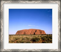 Framed Rock formation on a landscape, Uluru-Kata Tjuta National Park, Australia