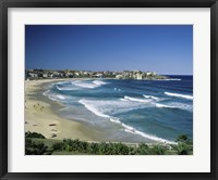 Framed High angle view of a beach, Bondi Beach, Sydney, New South Wales, Australia