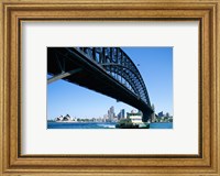 Framed Low angle view of a bridge, Sydney Harbor Bridge, Sydney, Australia