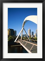 Framed Close-up of a bridge, Melbourne, Australia