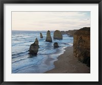 Framed Rock formations on the coast, Twelve Apostles, Port Campbell National Park, Victoria, Australia