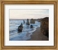 Framed Rock formations on the coast, Twelve Apostles, Port Campbell National Park, Victoria, Australia