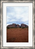 Framed Rock formations on a landscape, Olgas, Uluru-Kata Tjuta National Park, Northern Territory, Australia Vertical