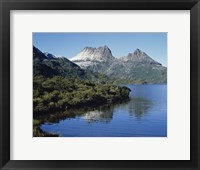 Framed Dove Lake at Cradle Mtn. Tasmania Australia