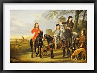 Framed Aelbert Cuyp, Starting For  the Hunt Crop