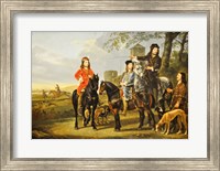 Framed Aelbert Cuyp, Starting For  the Hunt Crop