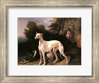 Framed Alfred Dedreux - A Greyhound In An Extensive Landscape