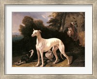 Framed Alfred Dedreux - A Greyhound In An Extensive Landscape