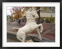 Framed Unicorn Statue