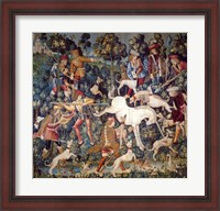 Framed Hunt of the Unicorn Tapestry