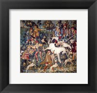 Framed Hunt of the Unicorn Tapestry