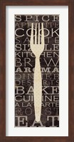 Framed Kitchen Words I