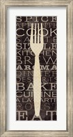 Framed Kitchen Words I